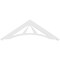 Ekena Millwork Pitch Stanford Architectural Grade PVC Gable Pediment, 36"W x 12"H x 1"P (8/12) GPP036X012X100STA - alternate 4